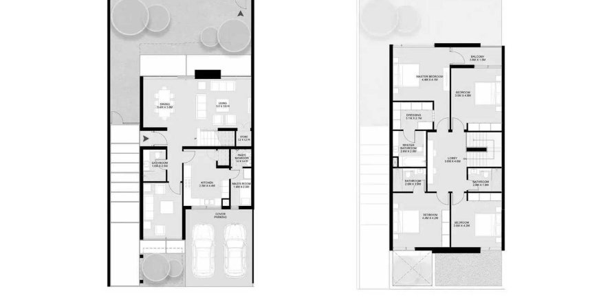 Floor plan «4BR TOWNHOUSE», 4 bedrooms, in Masaar 3 Sedra