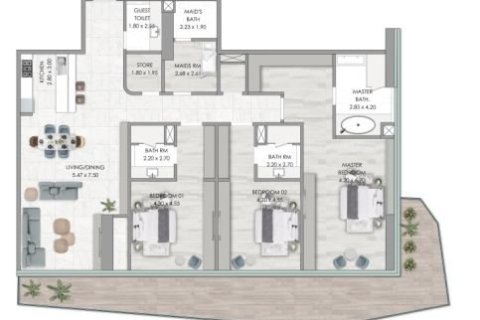 Appartamento in vendita a Dubai Marina, Dubai, EAU 2 camere da letto, 188 mq. № 704667 - foto 20