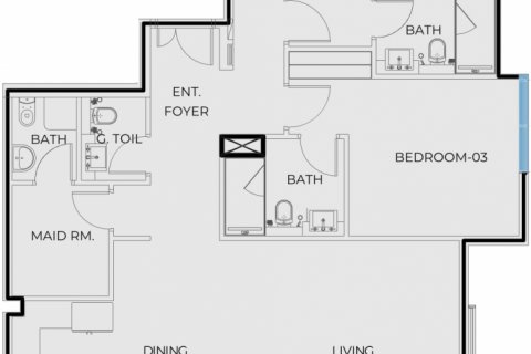 Apartamento para venda em Deira, Dubai, EAU 3 quartos, 190.02  m2 № 575943 - foto 2