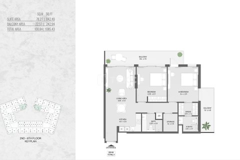 Appartement à vendre à Al Warsan, Dubai, EAU 2 chambres, 101 m2 № 730806 - photo 26