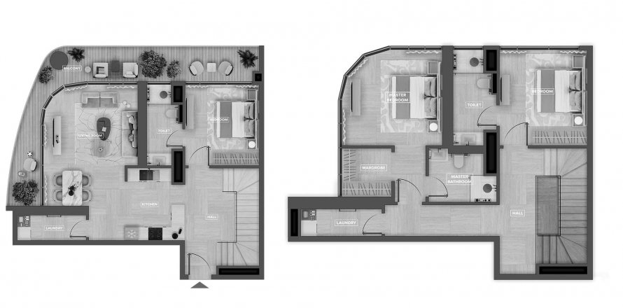 Leilighet i Al Barsha, Dubai, Emiratene 3 soverom, 145.5 kvm nr. 574746
