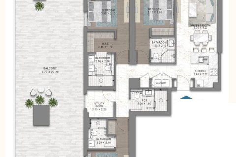 Пәтер Maritime City, Дубай, БАӘ-да 1 жатын бөлме, 75 м² № 704465 - фото 29