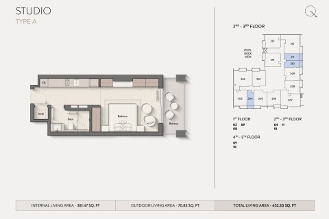 阿联酋 Dubai Jumeirah Village Circle 待售 : 1 房, 42 平方米 , 编号728582 - 照片 11