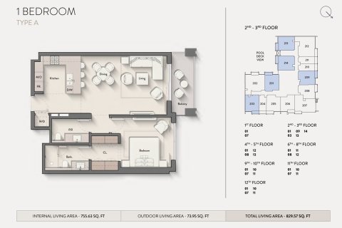 阿联酋 Dubai Jumeirah Village Circle 待售 : 1 房, 42 平方米 , 编号728582 - 照片 12