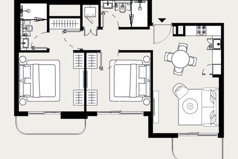 Apartman u Azizi Leily u Al Jaddaf, Dubai, UAE 1 soba, 31 m2 Br. 728583 - fotografija 13