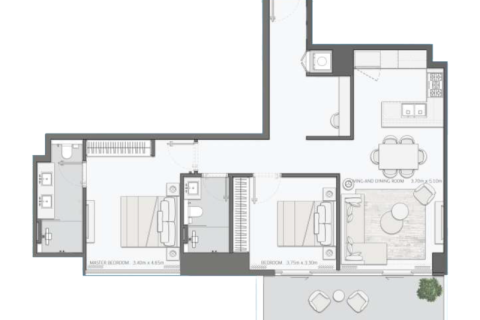 Wohnung zum Verkauf in Ras Al Khor, Dubai, VAE 1 Schlafzimmer Nr. 689730 - Foto 7