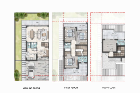 DAMAC Hills (Akoya by DAMAC), Dubai, BAE’de satılık sıra ev 4 yatak odası, 220 m&sup2; No 689775 - fotoğraf 6