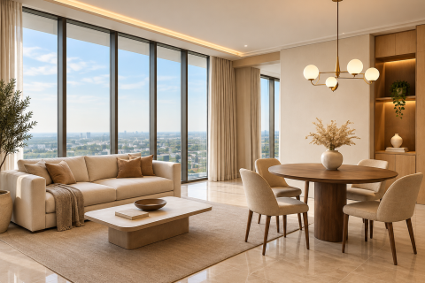 Apartmen di Dubai, UAE 1 bilik tidur, 74 meter persegi № 766123