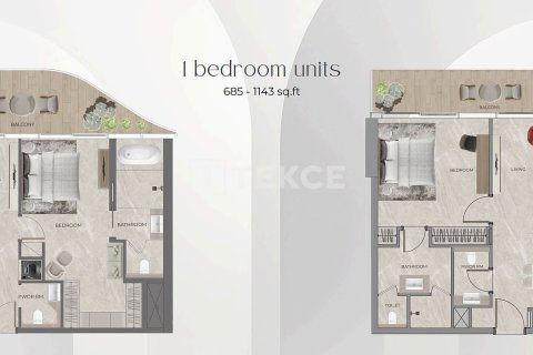 Apartamento en venta en Dubai, EAU 1 dormitorio, 64 m2 № 690786 - foto 26