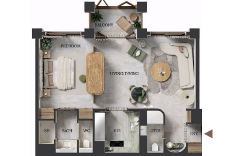 Apartament na sprzedaż w Business Bay, Dubai, ZEA 1 sypialnia, 82 mkw., nr 704433 - zdjęcie 15