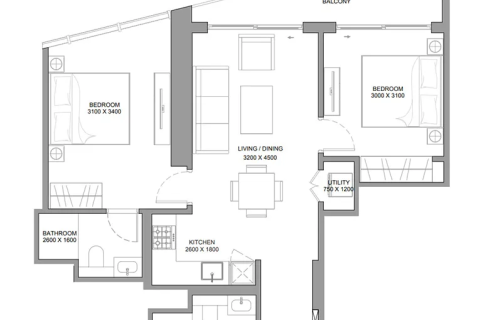 Wohnung zum Verkauf in Dubai, VAE 1 Schlafzimmer, 48 m2 Nr. 704437 - Foto 16