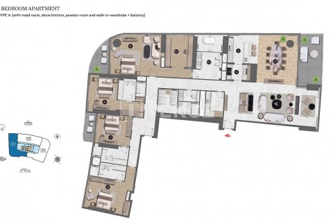 Dzīvoklis Dubai Marinajā, AAE 5 istabas, 733 m2 Nr. 537096 - attēls 29