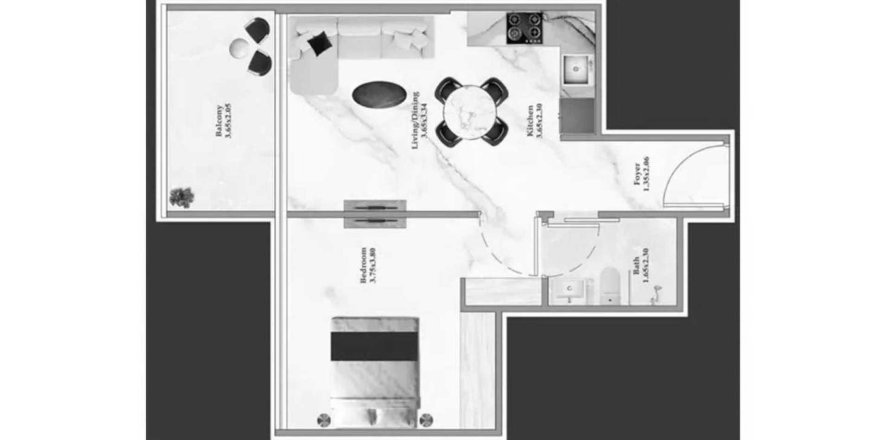 Jumeirah Village Circle, Dubai, BAE’de daire 1 yatak odası, 56 m&sup2; No 694577