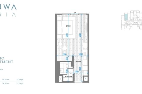 Dzīvoklis Maritime City, Dubaijā, AAE 1 istaba, 35 m2 Nr. 728522 - attēls 7