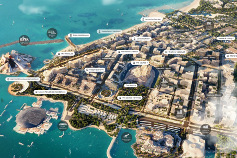 Appartement à Saadiyat Island, Abu Dhabi, EAU: 1 chambre, 89 m2 № 716557