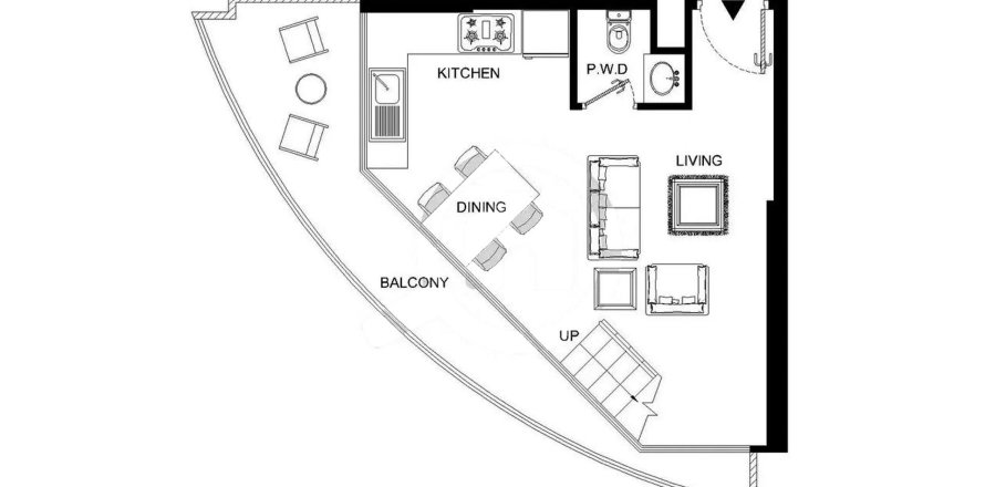 Apartment in Oasis 2 by Reportage Properties in Masdar City, Abu Dhabi, UAE 1 bedroom, 46.8 sq.m. № 760661