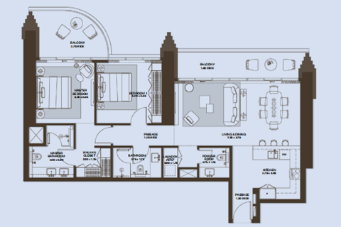 Ρετιρέ σε Dubai Design District, ΗΑΕ 1 υπνοδωμάτιο, 88 τ.μ. Αρ. 690011 - φωτογραφία 9