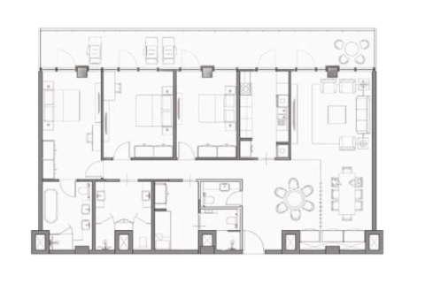 Apartemen di Yas Island, Abu Dhabi, UEA 1 ruangan nomor 690058 - foto 12