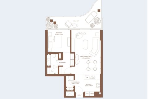 Пәтер Dubai Creek Harbour (The Lagoons), Дубай, БАӘ-да 1 жатын бөлме, 98 м² № 704652 - фото 11