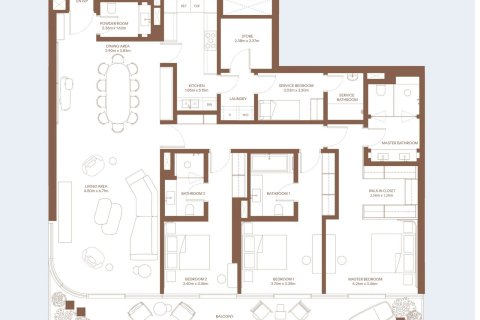 Пәтер Dubai Creek Harbour (The Lagoons), Дубай, БАӘ-да 1 жатын бөлме, 98 м² № 704652 - фото 16