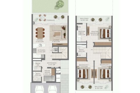Townhouse til salg i Dubai Investment Park, Dubai, UAE 3 soveværelser № 704655 - foto 5