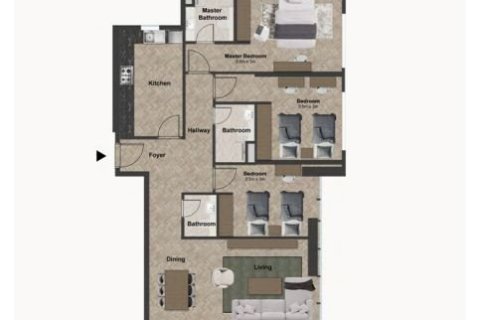 Byt v Dubai Sports City, SAE 1 pokoj, 38 m² Č.: 704505 - fotografie 16