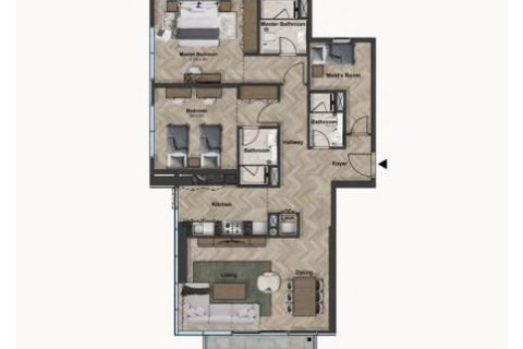 Byt v Dubai Sports City, SAE 1 pokoj, 38 m² Č.: 704505 - fotografie 15