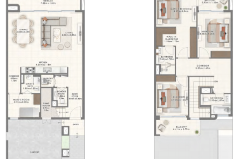 Řadový dům v The Valley, Dubai, SAE 3 ložnice, 210 m² Č.: 704503 - fotografie 19