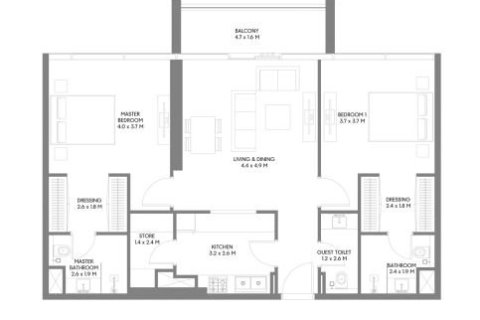 Huoneisto Aljada, Sharjah, Arabiemiraatit 1 makuuhuone, 76 m2 № 704501 - kuva 7