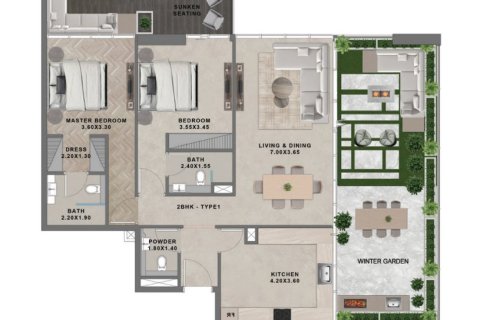 Apartamento para venda em Al Furjan, Dubai, EAU 1 quarto, 75 m2 № 704502 - foto 21