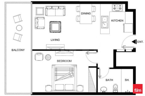 Apartment in Jebel Ali, Dubai, UAE 1 bedroom, 64.3 sq.m. № 727891 - photo 28