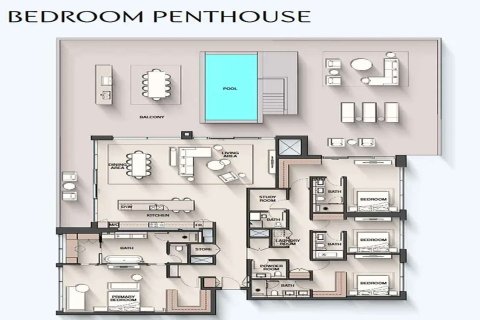 Dzīvoklis Dubaijā, AAE 1 istaba, 74 m2 Nr. 704351 - attēls 18