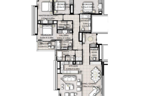 Apartment sa Dubai Marina, UAE 1 silid-tulugan № 690215 - larawan 10