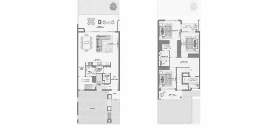 The Valley, Dubai, BAE’de sıra ev Nima 3 yatak odası, 174 m&sup2; No 700581