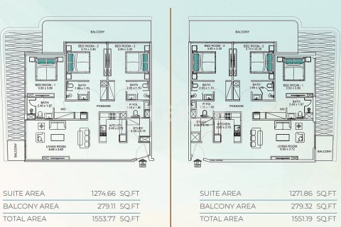 Apartman u Dubai, UAE 3 spavaćih soba, 137 m2 Br. 692024 - fotografija 25