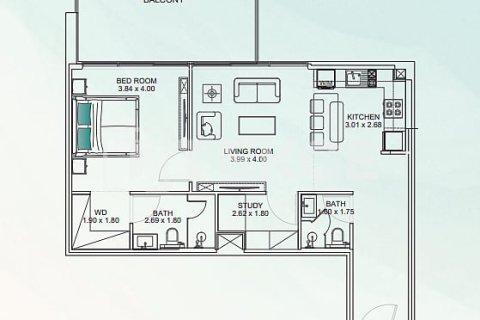 Huoneisto Dubai, Arabiemiraatit 2 makuuhuonetta, 123 m2 № 692023 - kuva 21