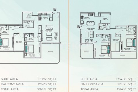 Huoneisto Dubai, Arabiemiraatit 2 makuuhuonetta, 123 m2 № 692023 - kuva 28