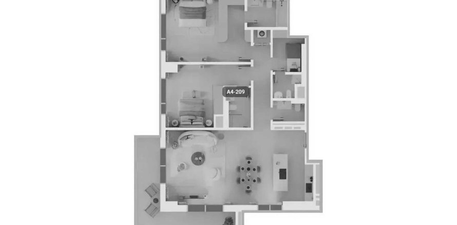 Wohnung in Al Reem Island, Abu Dhabi, VAE: 2 Schlafzimmer, 146.97 m2 Nr. 709587