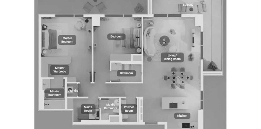 Apartamento en Al Reem Island, Abu Dhabi, EAU 2 dormitorios, 146.23 m² № 709585