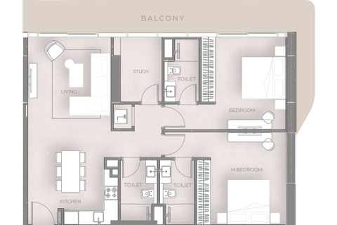 Διαμέρισμα σε Motor City, Dubai, ΗΑΕ 1 δωμάτιο, 38 τ.μ. Αρ. 732741 - φωτογραφία 6