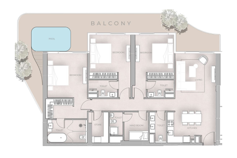 Διαμέρισμα σε Motor City, Dubai, ΗΑΕ 1 δωμάτιο, 38 τ.μ. Αρ. 732741 - φωτογραφία 7