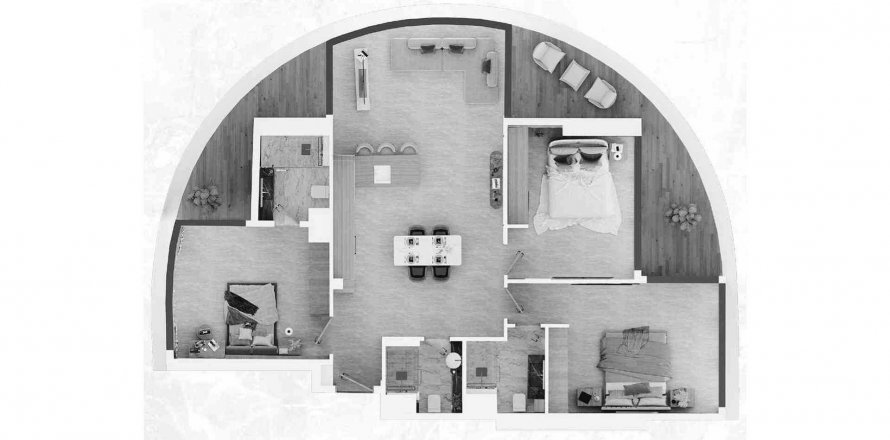 Apartmán v Electra v Jumeirah Village Circle, Dubai, SAE 3 spálne, 157.75 m2 č. 489662