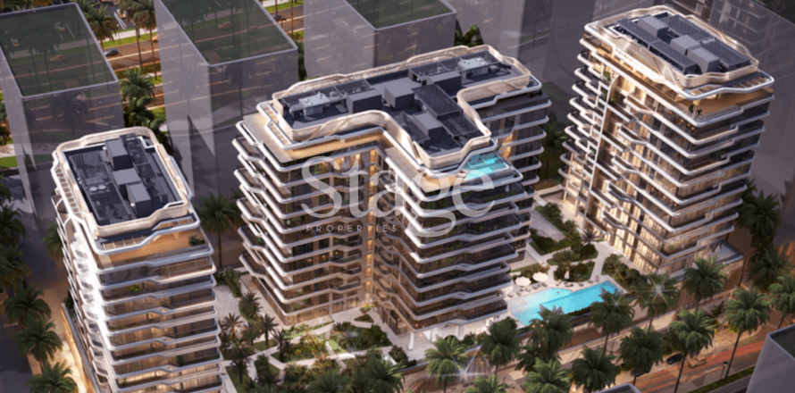 Apartmen di Dubai, UAE 1 bilik tidur, 70 meter persegi № 737540