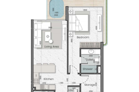 Dzīvoklis Jumeirah Village Circle, Dubaijā, AAE 1 istaba, 38 m2 Nr. 732734 - attēls 8