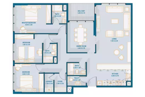Apartamento en venta en Yas Island, Abu Dhabi, EAU 1 habitación, 42 m2 № 732803 - foto 9