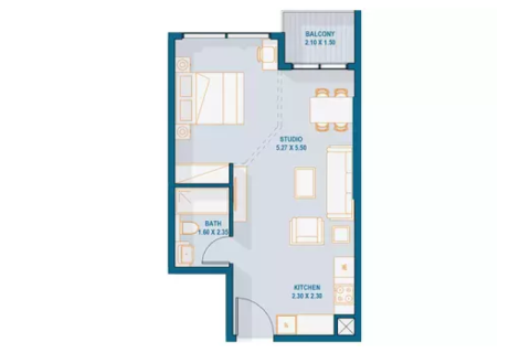 Apartamento en venta en Yas Island, Abu Dhabi, EAU 1 habitación, 42 m2 № 732803 - foto 6