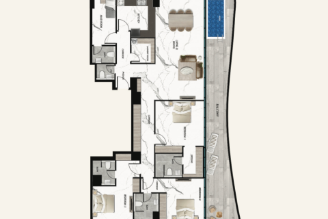 Appartement te koop in Majan, Dubai, VAE 1 kamer, 37 vr.m., nr 732797 - foto 9