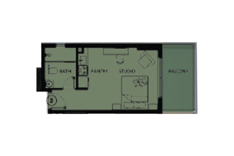 Apartment sa Jumeirah Village Triangle, Dubai, UAE 1 silid № 732799 - larawan 3