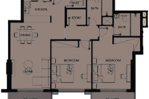 Apartment sa Jumeirah Village Triangle, Dubai, UAE 1 silid № 732799 - larawan 5