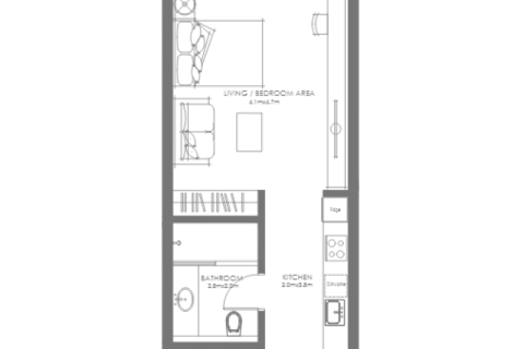 Leilighet til salgs i Abu Dhabi, Emiratene 1 rom Nr. 732499 - Foto 7